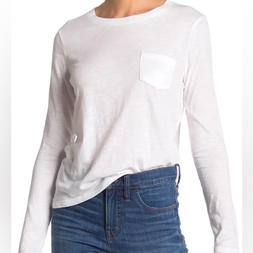 Madewell Longsleeve Crew Tee Shirt Size XXS